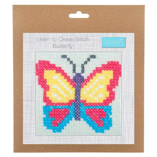 Trimits Learn To Cross Stitch Butterfly - GCS92