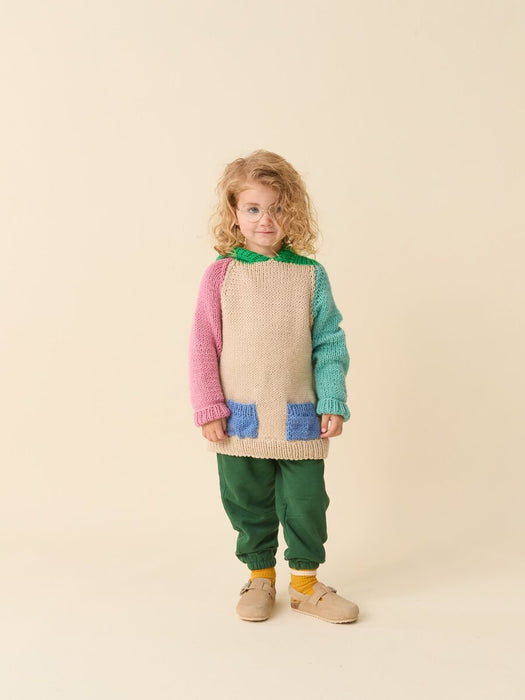 Knitting Pattern Hygge Hoodie Children’s  Little Scandi Pop in Sirdar Snuggly Chunky 2633