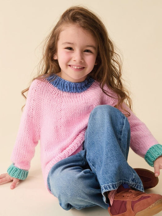 Knitting Pattern Scandi Pop Sweater Children’s Little Scandi Pop in Sirdar Snuggly Chunky 2634