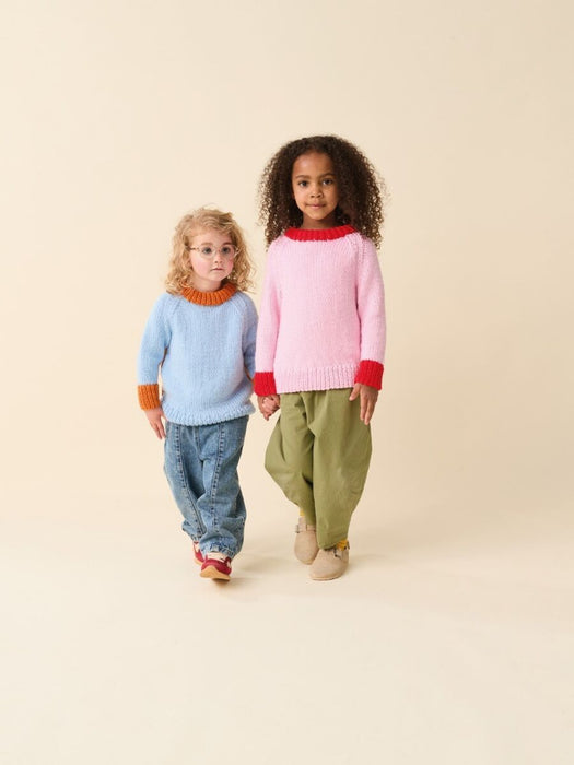 Knitting Pattern Takk Sweater Children’s Little Scandi Pop in Sirdar Snuggly Chunky 2638