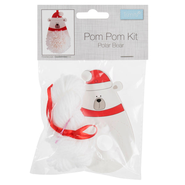 Trimits Pom Pom Decoration Kit Polar Bear GCK112