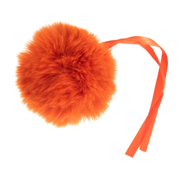 Trimits Faux Fur Pom Pom 11cm Orange - TTPOM12/ORNG