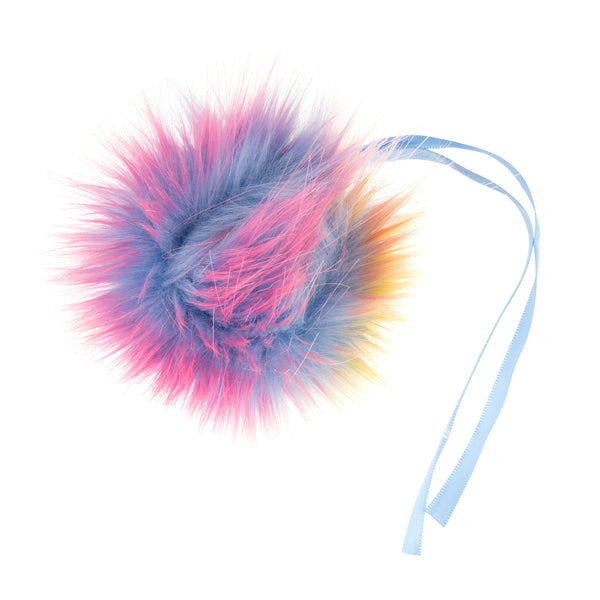 Trimits Faux Fur Pom Pom 11cm Rainbow - TTPOM12/RBW