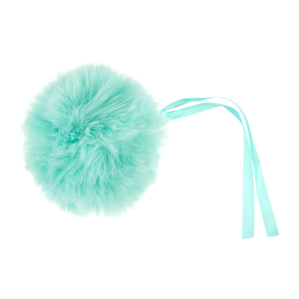 Trimits Faux Fur Pom Pom 11cm Turquoise - TTPOM12/TURQ