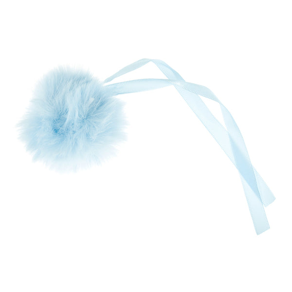 Trimits Faux Fur Pom Pom 6cm Bright Blue - TTPOM06/BTBLU