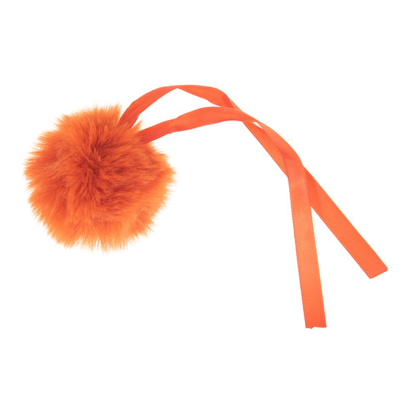 Trimits Faux Fur Pom Pom 6cm Orange - TTPOM06/ORNG