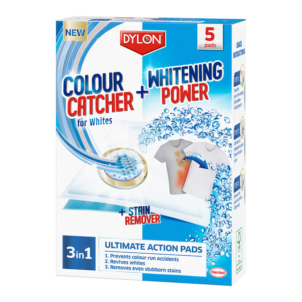 Dylon Colour Catcher & Whitening Power & Stain Remover 3in1 Ultimate Action Pads