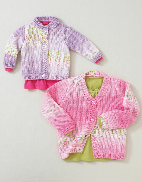 Knitting Pattern Cardigans Birth to 7 years Hayfield Baby Blossom Chunky - 4677