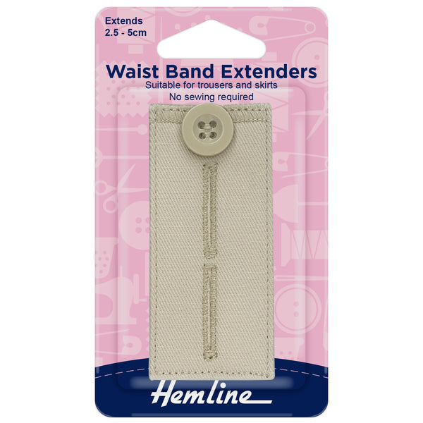 Hemline Waist Band Extender Button Nude - H768NU