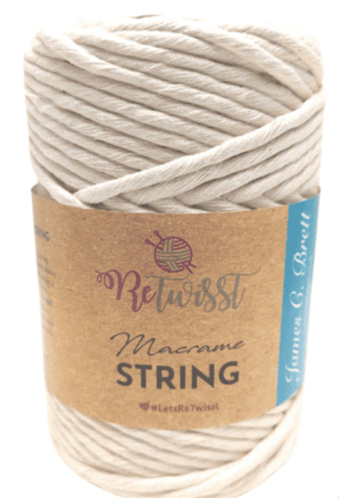 James C. Brett ReTwisst Macrame String 500g - R3S04 (Cream)