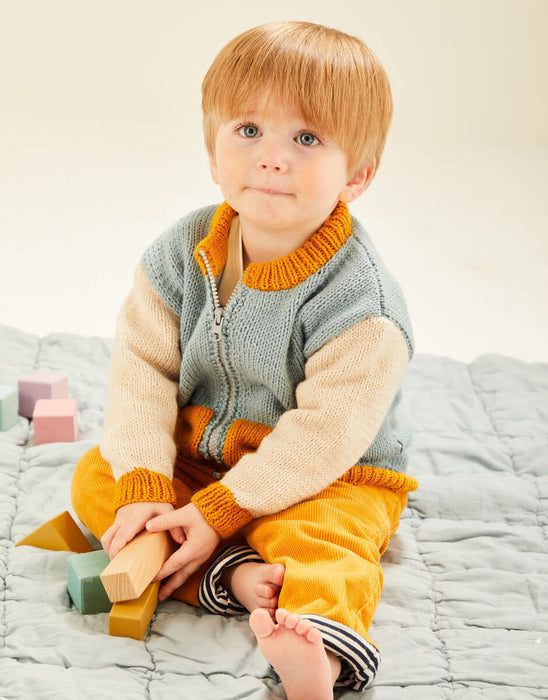 Knitting Pattern Baby Bomber Jacket Set in Sirdar Snuggly DK 5493