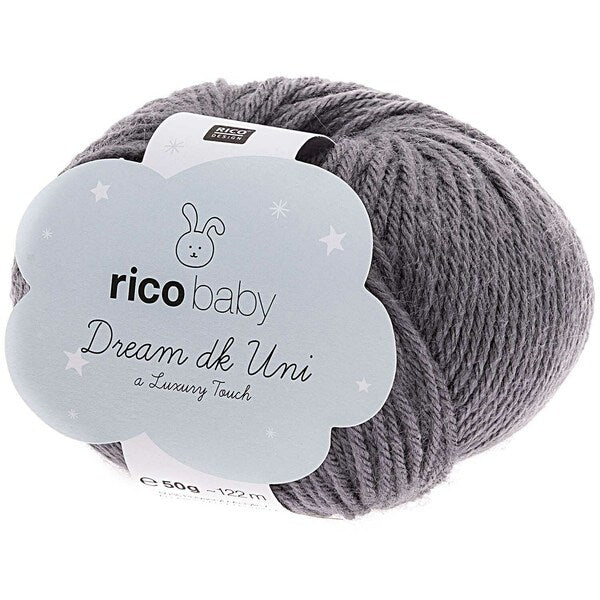 Rico Baby Dream Uni DK Baby Yarn 50g - Anthracite 006