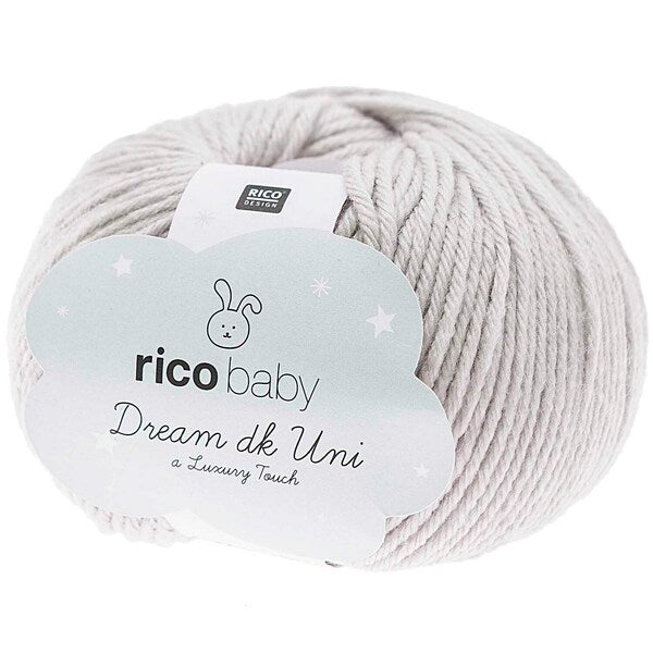 Rico Baby Dream Uni DK Baby Yarn 50g - Grey 005