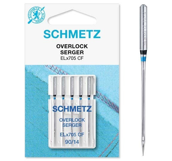 Schmetz Sewing Machine Needles Overlocker / Serger 90/14 Pack of 5