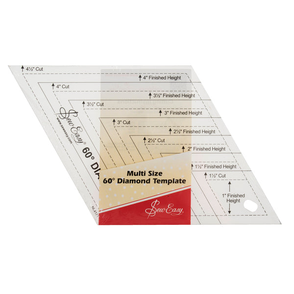 Sew Easy Multi Size 60* Diamond Template - NL4171