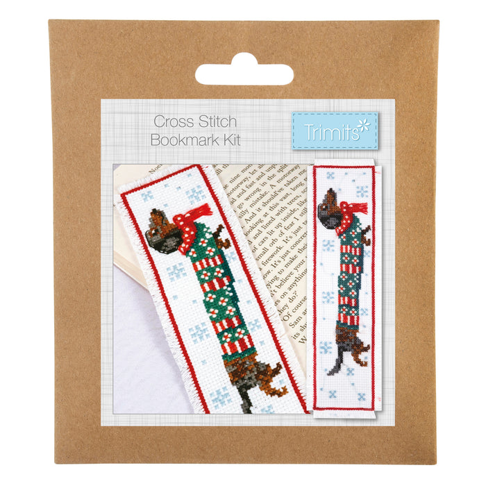 Trimits Cross Stitch Kit Bookmark Kit Sausage Dog GCS178