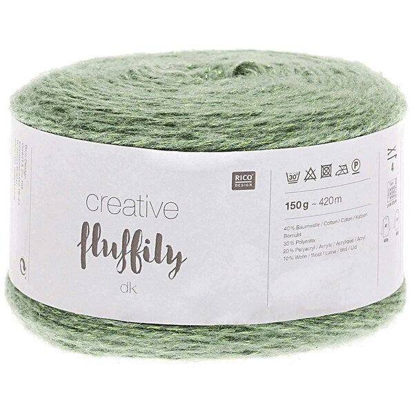 Rico Creative Fluffily DK Yarn 150g - Green 008