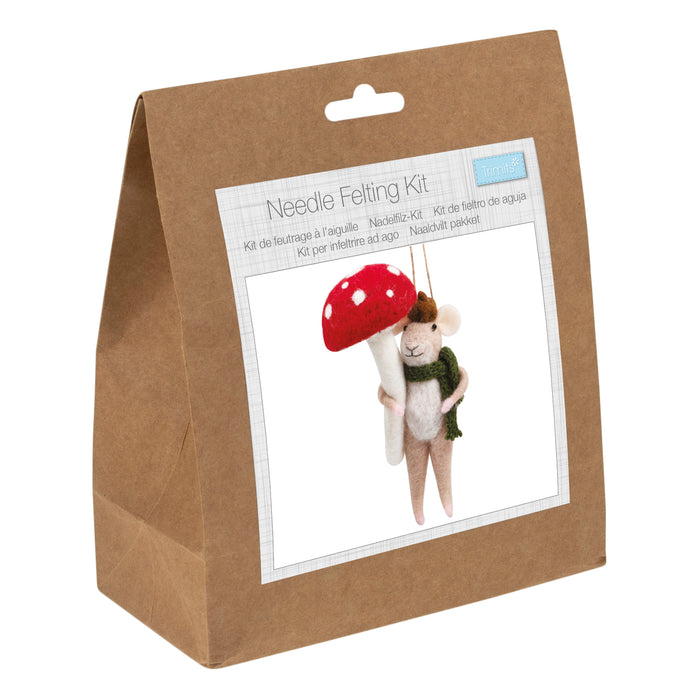 Trimits Needle Felting Kit Woodland Mouse TCK100