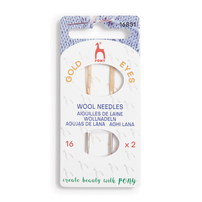 Pony Hand Wool Sewing Needles Gold Eye P16851