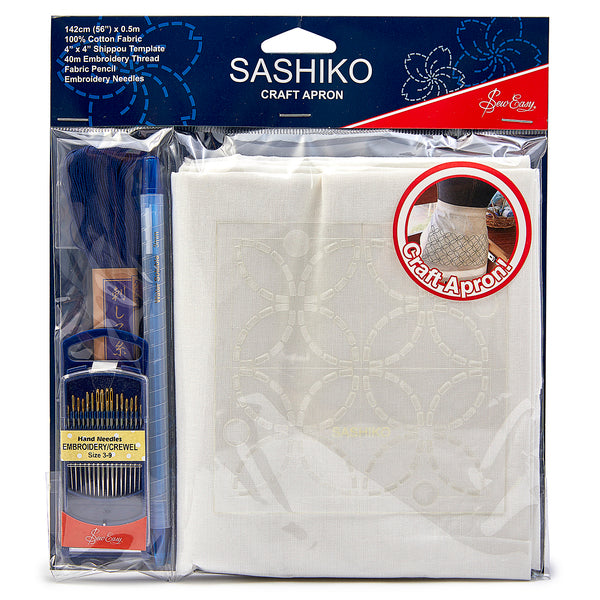 Sew Easy Sashiko Craft Apron Kit - ERS.015