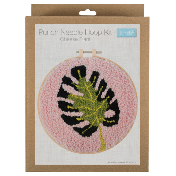 Trimits. Punch Needle Hoop Kit Cheese Plant - GCK197
