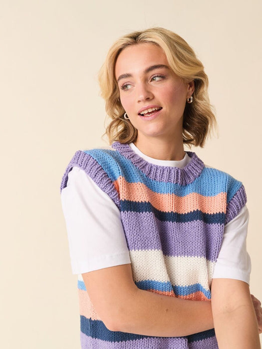 Knitting Pattern Today’s Mood Tank in Sirdar Stories Chunky 10875
