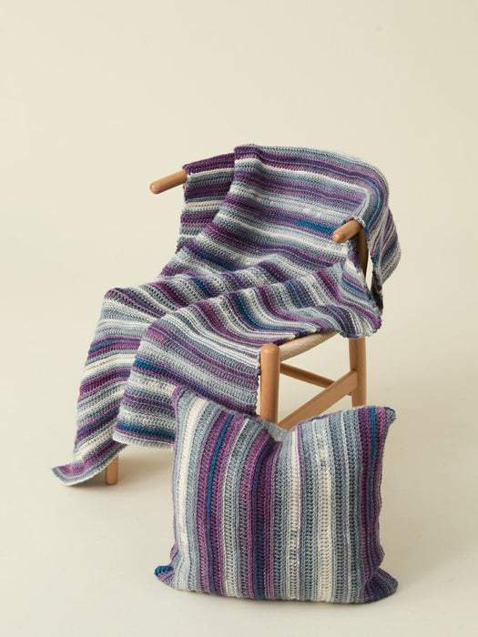 Crochet Pattern Blanket Set in Hayfield Spirit Chunky 10867