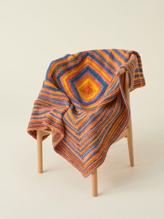 Knitting Pattern Square Deal Blanket in Hayfield Spirit Chunky 10866
