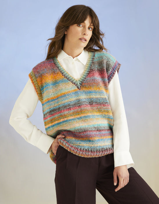Knitting Pattern Ocean Treasure Tank in Sirdar Jewelspun With Wool Chunky 10700