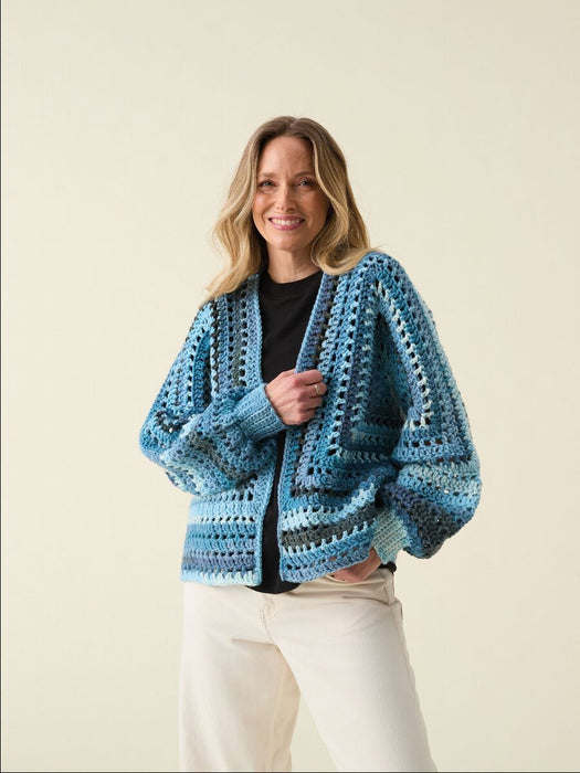 Crochet Pattern Hexi Cardigan in Hayfield Spirit Chunky 10861
