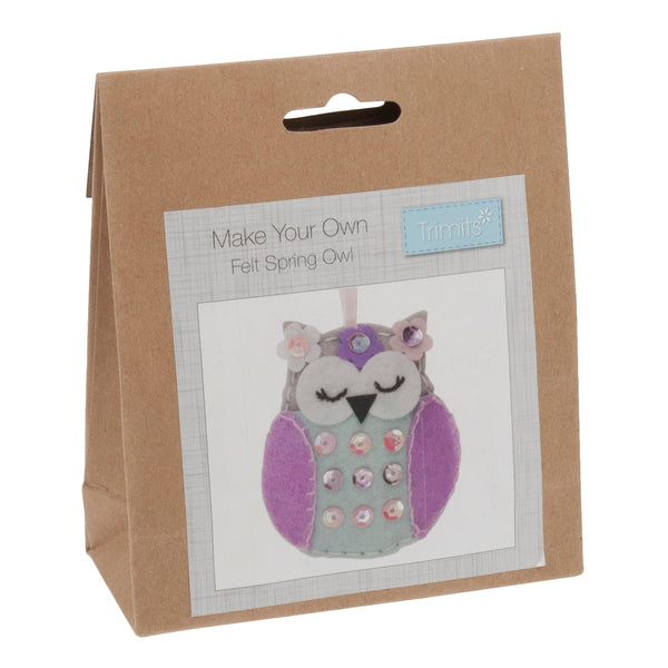 Trimits Felt Decoration Kit Spring Owl - GCK037