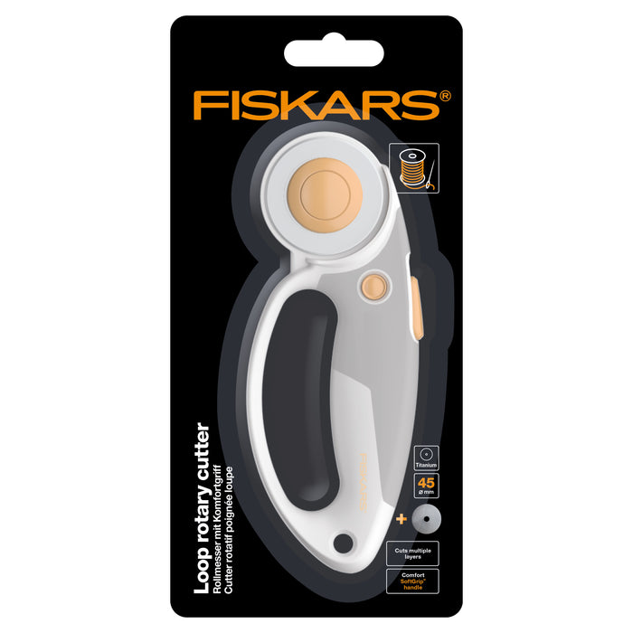 Fiskars Loop Rotary Cutter Titanium SoftGrip 45mm 1066047