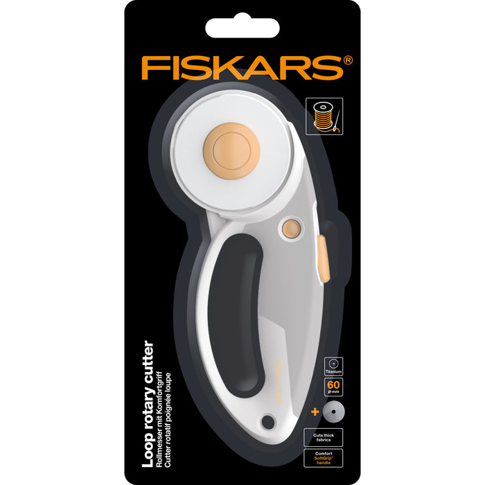 Fiskars Loop Rotary Cutter Titanium SoftGrip 60mm 1066040