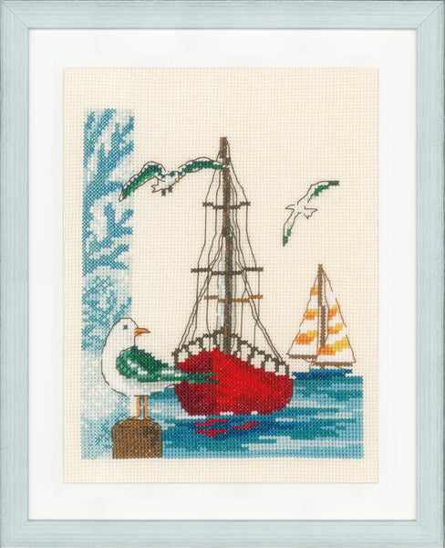 Vervaco counted Cross Stitch Kit Sailboat - PN-0173173