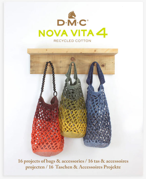 DMC Book Nova Vita 4 Recycled Cotton 16 Projects of Bags & Accessories Ref 15770/E22