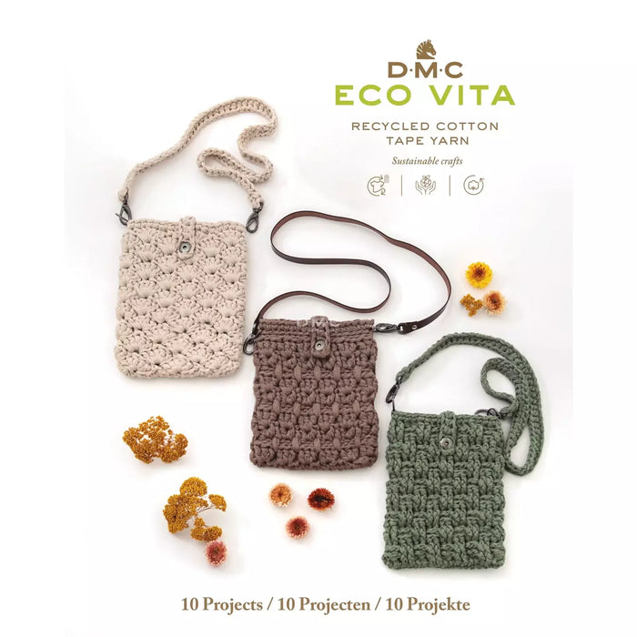DMC Eco Vita Recycled Cotton Tape Yarn 10 Projects Book 15895/E22