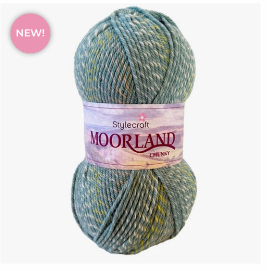 Stylecraft Moorland Chunky Yarn 100g - 6 Shades