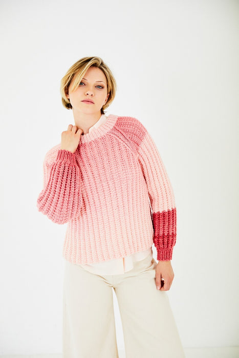 Knitting Pattern Sweater, Headband & Scarf in Stylecraft Horizon Chunky 10187