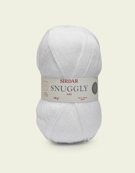 Sirdar Snuggly 4 Ply Baby Yarn 100g - White 0251