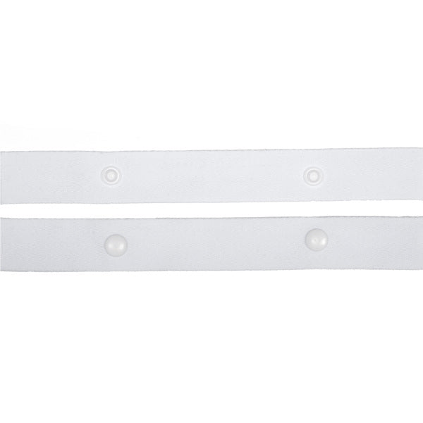 Hemline Snap Tape 10cm Space 25mm x 1m White - ST1