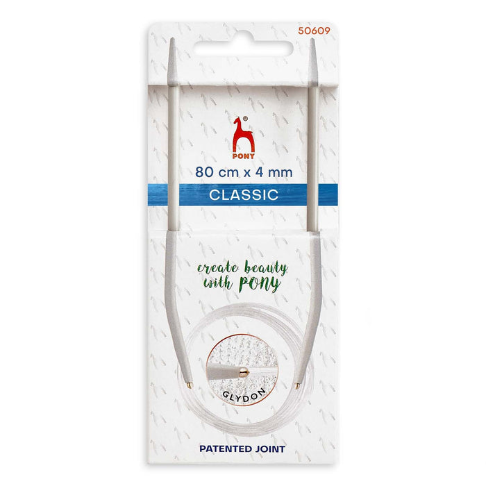Pony Classic Fixed Circular Knitting Needles 4.00mm 80cm - P50609