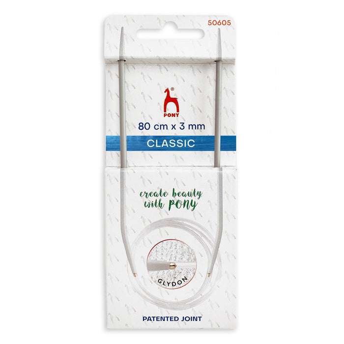 Pony Classic Fixed Circular Knitting Needles 3.00mm 80cm P50605