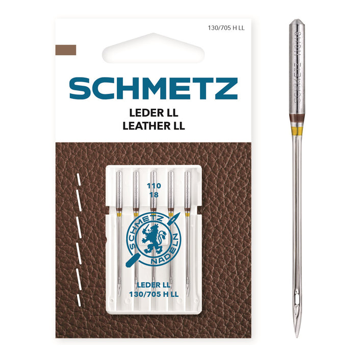 Schmetz Sewing Machine Needles Leather  110/18 - 130/705 H LL