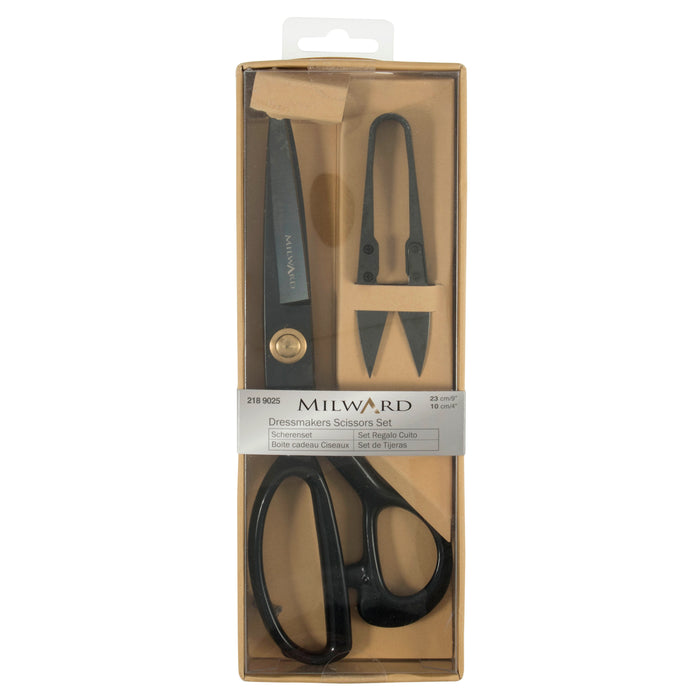 Milward Scissors Set Dressmakers Heavy Duty 23cm & Snips 10cm 218 9025