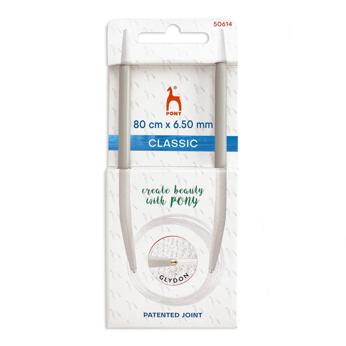 Pony Classic Fixed Circular Knitting Needles 6.50mm 80cm P50614