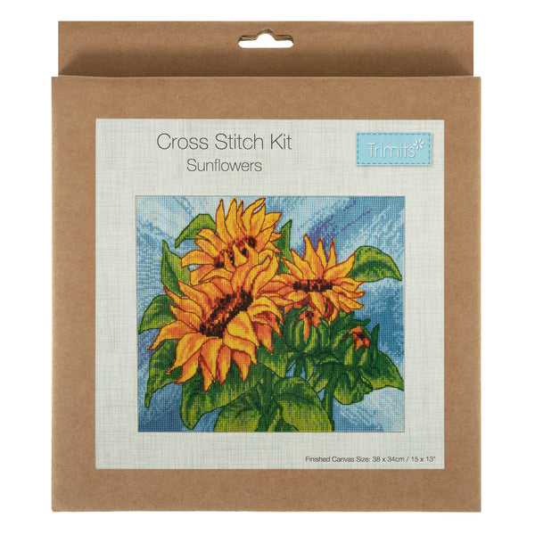 Trimits Cross Stitch Kit Sunflower - GCS117