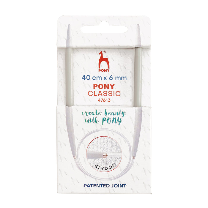 Pony Classic Fixed Circular Knitting Needles 6.00mm 40cm P47613
