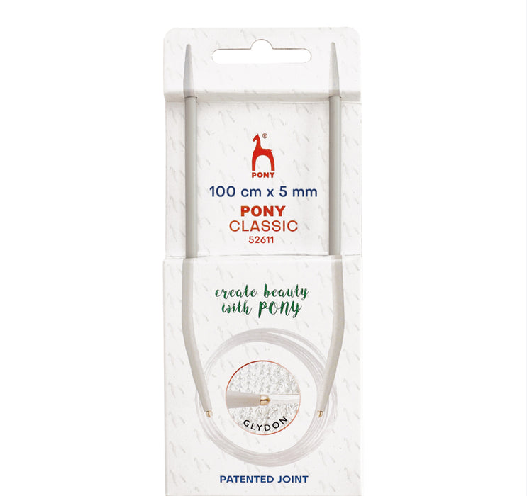 Pony Classic Fixed Circular Knitting Needles 5.00mm 100cm P52611