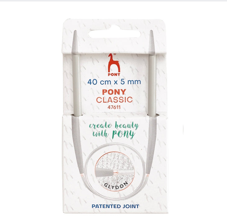 Pony Classic Fixed Circular Knitting Needles 4.50mm 40cm - P47610
