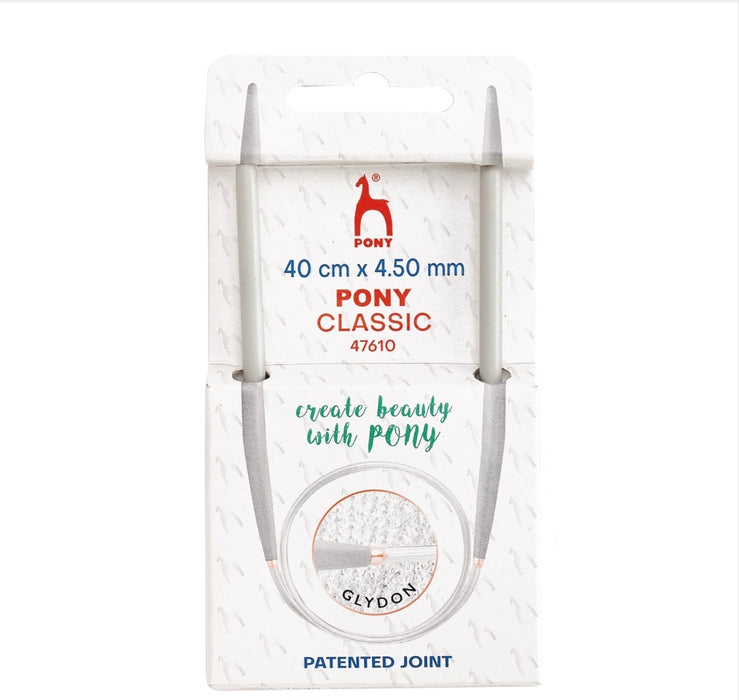 Pony Classic Fixed Circular Knitting Needles 4.50mm 40cm - P47610